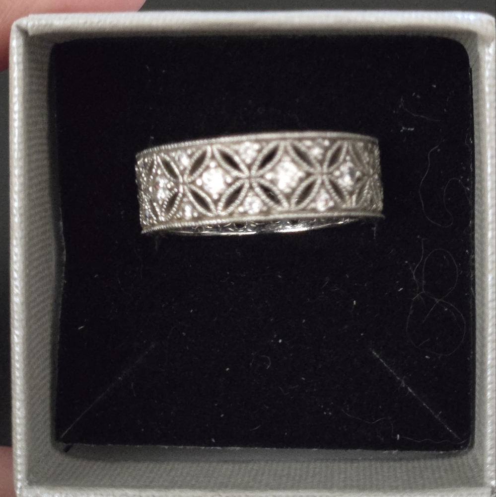 Tacori For Epiphany - Diamonique Harlequin Eternity Band